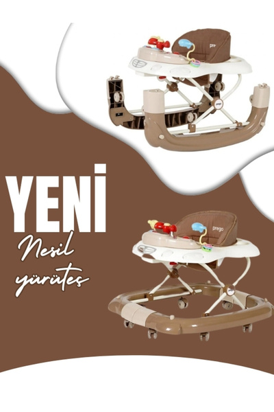 Allians Yenilikçi silikon tekerlekli bebek yürütücü, 2024 modeli, güvenle kul...
