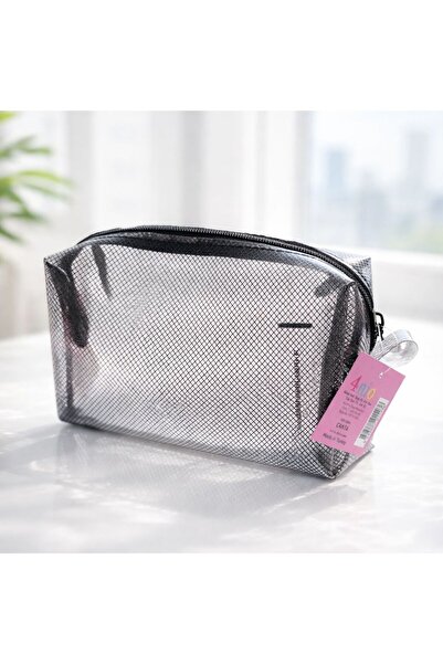 4nio Transparent Mesh Makeup and Cosmetics Bag Pcs