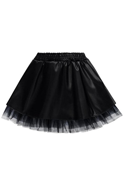 Civil Baby Bow-Tie Set of Tulle Leather 6-18 Months Skirt - Black 9-12 Months