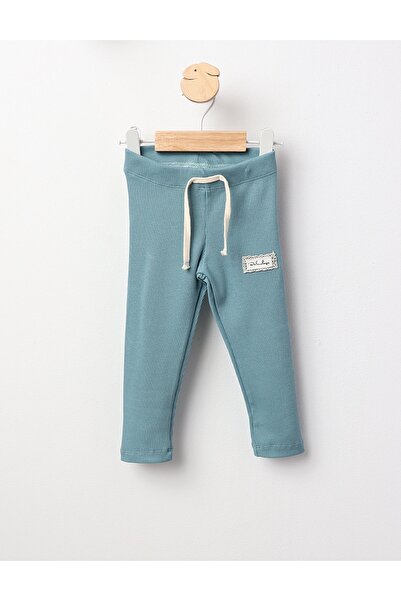 MiniKids Carina rib green tights