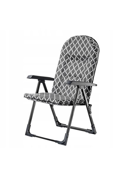 KADAX Șezlong de grădină pliabil, scaun de plajă turistic, reglabil, conforta...