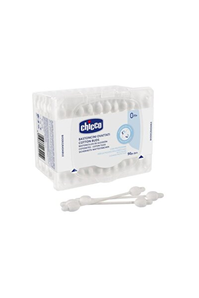 Chicco Betisoare de urechi , Chicco, Cu protectie, 90 buc, 100% bumbac absorb...