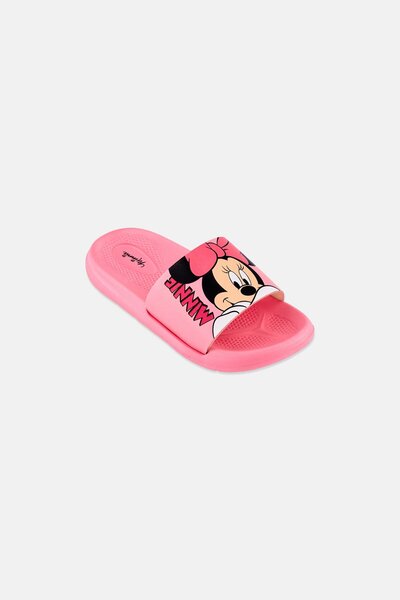 Disney Kids Girl Minnie Mouse Slip On Slides, Pink
