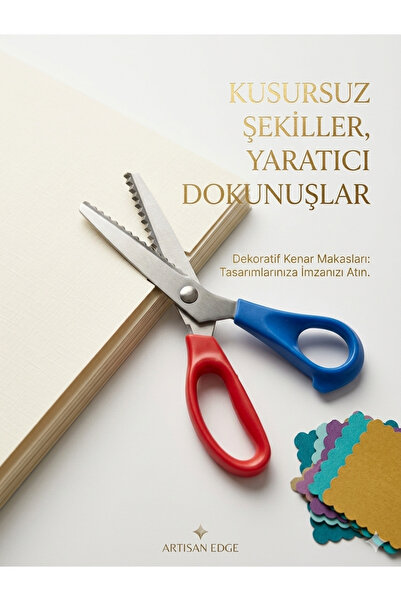 Golden Gezegen makina zig zag kumaş deri kağıt kesim terzi sürfile makası 23....