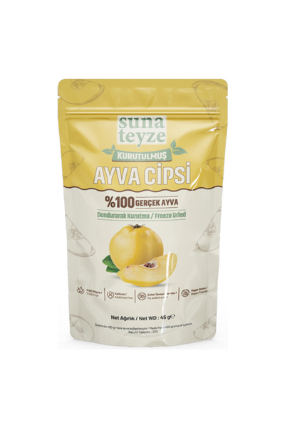 Suna Teyze Quince Dried Fruit Chips - Freeze Dried Crispy Quince