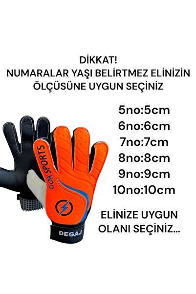Allians Yetişkin ve çocuklar için Bilek Bandajlı Futbol Kaleci Eldivenleri