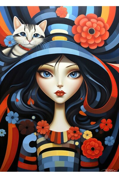 Bluebird Παζλ 300 κομμάτια - Πορτρέτο Γυναικών και Ζώων (Bluebird-Puzzle-F-90...