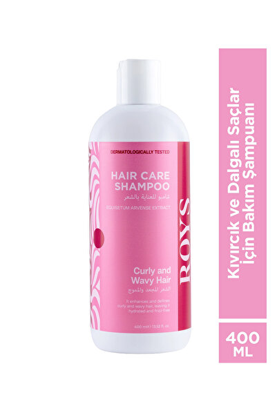 ROYS beauty Kıvırcık ve Dalgalı Saçlar İçin Bakım Şampuanı 400 ml (Bukle Beli...