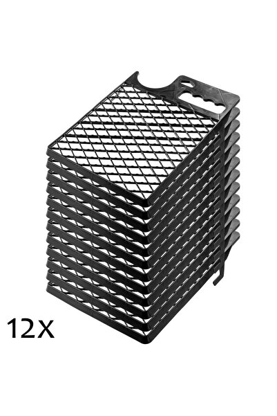 KADAX Small Painting Grid 230x305mm For Roller Black With Bucket Holder 12pcs