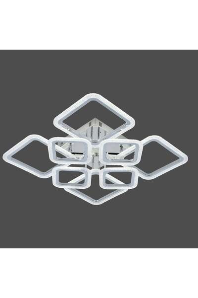 RFAN LED Chandelier, Model R9181/4+4, With Remote Control, 3 Light Types, 168...