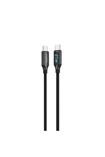 XCC8405 27W 3.3A QC 3.0 PD Fast Fast USB-C / TYPE-C to Lightning Data Charging Case with Led Display Screen