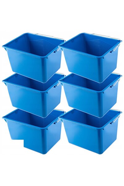 KADAX Paint Bucket 8 L Rectangular Buckets 6 pcs