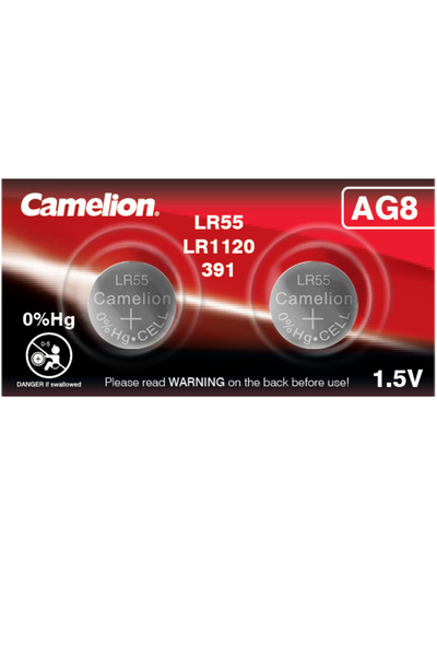 CAMELİON Set 2 Baterii Alcaline Buton AG8 LR1120 1.5V 50mAh, pentru Dispoziti...