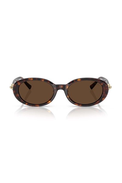Tiffany&Co Co. Tf 4242D 80153g 54 Women's Oval Gray Brown Bone Sunglasses