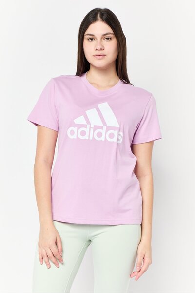 adidas Women Regular Fit Short Sleeve Outdoor T-shirts, Lilac