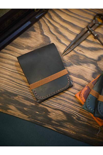 MY Leather Genuine Leather Cash Slim Thin K Card Holder Wallet