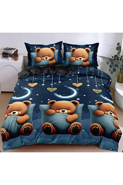 CHIRASO CHIRASO Bedding Set, 4 Pieces, Satin Cotton, ELASTIC Sheet 180X200cm,...