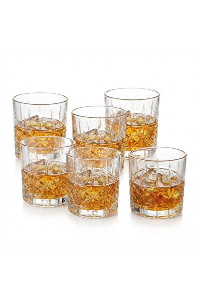 OEM Set of 6 MADGENIX Crystal Whisky Glasses 350ml, Elegant Gift‑Ready Design