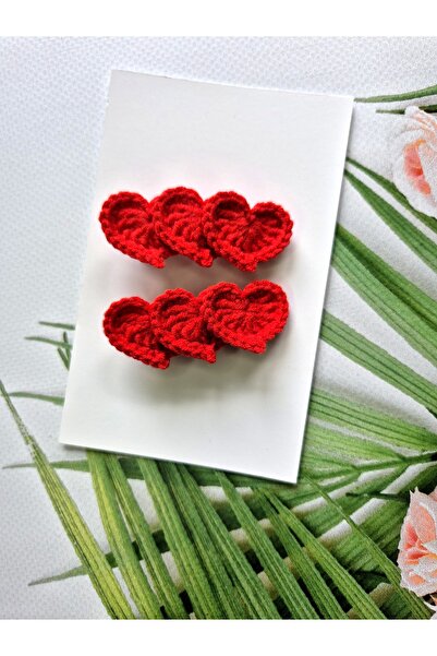 Hand Mother's Since 2024 Crveno amigurumi srce, detaljna luksuzna kopča, ručn...