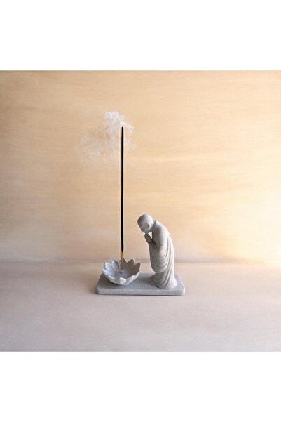 NozzleWorks Zen Ustası Meditasyon Tütsülük – Lotus Çiçeği Tütsü Tutucu Dekoratif Tütsülük