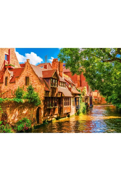 Bluebird Puzzle 1500 piese - Bruges Old Town, Belgium (Bluebird-Puzzle-F-90505)