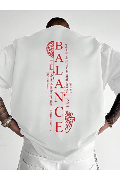 Velostra Men's Balance Printed Oversized Comfortable Daily Use Combed Cotton ...