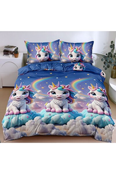 CHIRASO CHIRASO Bedding Set, 4 Pieces, Satin Cotton, ELASTIC Sheet 180X200cm,...