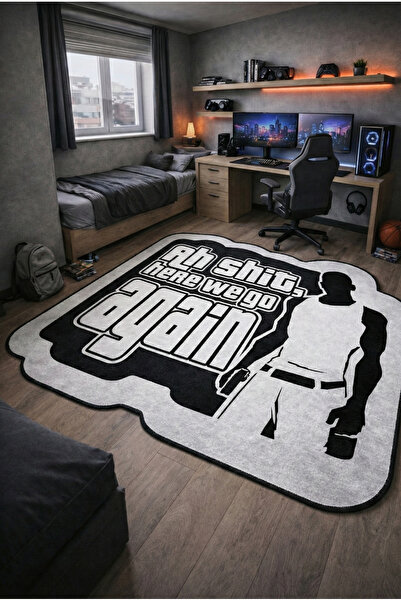 RUGRUMBA حذاء بنعل مانع للانزلاق غرفة شبابية ذات طابع بلاي ستيشن وإكس بوكس لـ...