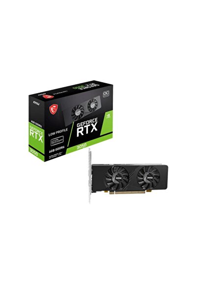 MSI GeForce RTX3050 LP E 6G - GDDR6 96Bit DX12 Gaming (Oyuncu) Ekran Kartı