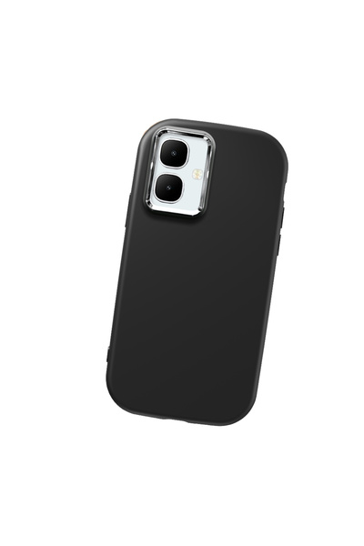 Hontinga حافظة هاتف من السيليكون الناعم باللون الأسود متوافقة مع كاميرا تكنو ...