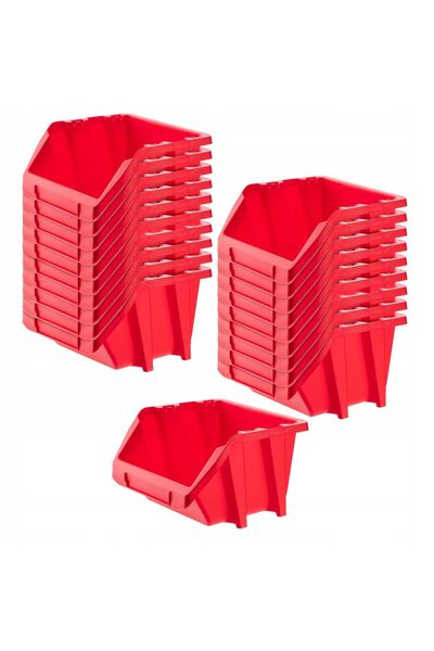 KADAX Set de 20 de containere pentru depozitare tăvi de atelier, 272x238mm
