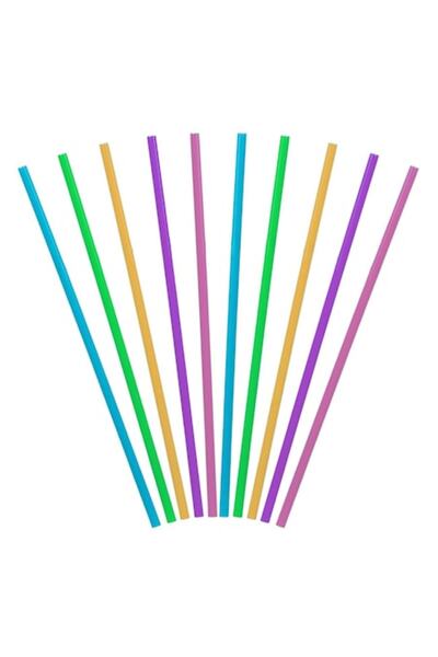 AAA Reusable Colorful Plastic Straws Ø5x210mm - 50pcs