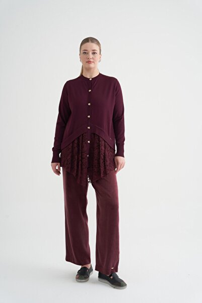 Niliwi 3127 ÖN ETEĞİ DANTELLİ HIRKA