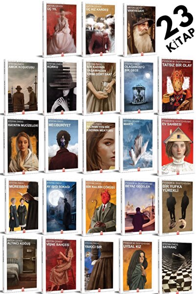 Kızıl Panda Yayınevi En İyi Romanlardan Seçme (23 Kitap) - En Çok Okunan Düny...