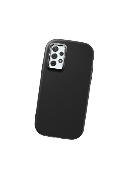 Samsung Galaxy A72 Compatible Black Soft Silicone Phone Case with Camera Protection