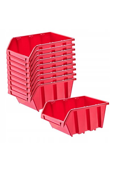KADAX Set de 10 containere de depozitare pentru tăvi de atelier, 490x298mm
