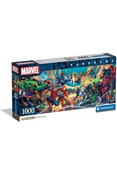 CLEMENTONI Puzzle 1000 piese - Marvel Heroes Vs Villa (Clementoni-37056)