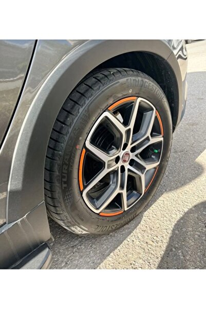 İŞCAN MOTOR Egea Cross Jant Sticker Etiket Kırmızı