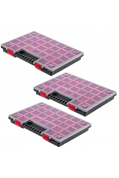 KADAX Organizator de atelier cu 21 de sertare, set de 3 cutii de garaj