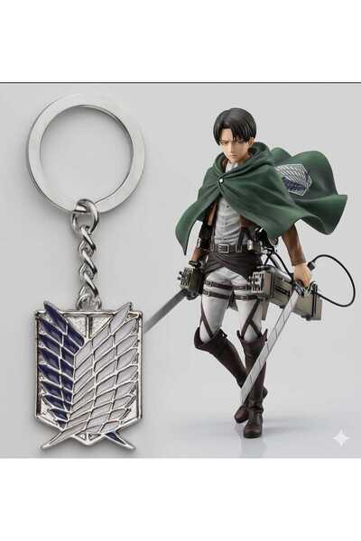 Corvus kolye&bileklik Attack On Titan Mavi Wings Of Liberty Anahtarlık