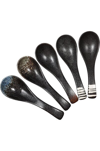 UPKOCH 5pcs Japanese Soup Spoon Set