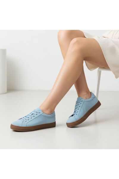 PATRON SHOES جلد سويدي حذاء نسائي برباط حذاء رياضي