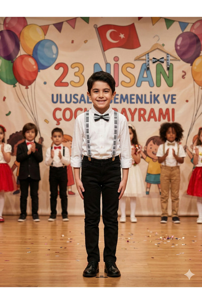 tinytrends Costum Salopet pentru băieți ținută de spectacol 23 aprilie