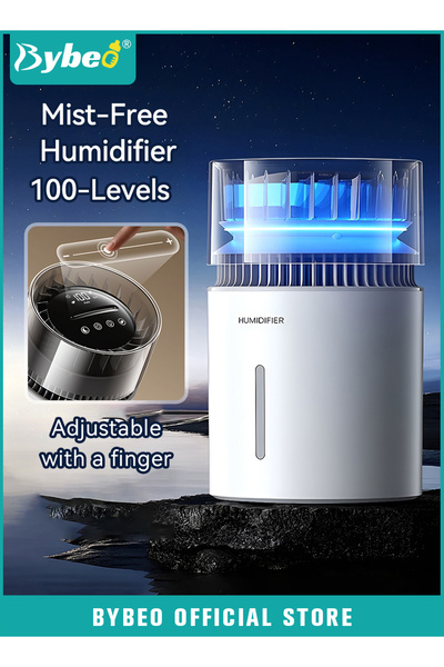 BYBEO مرطب هواء سعة 5 لترات، مرطبات هواء تعمل بالأيونات السالبة، مرطب هواء تب...