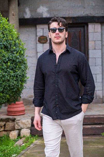 Hersley New Season Men's Linen Shirt