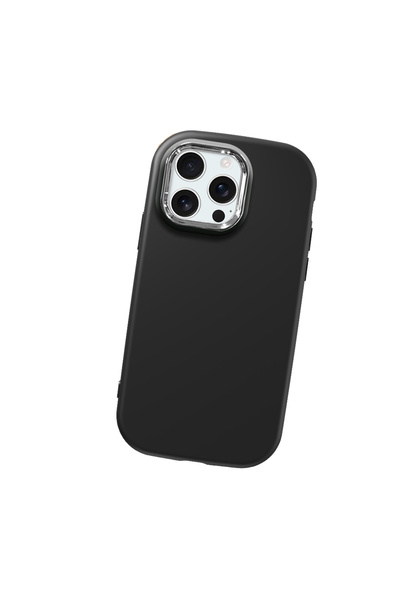 Hontinga حافظة هاتف من السيليكون الناعم باللون الأسود متوافقة مع آيفون 16 برو...