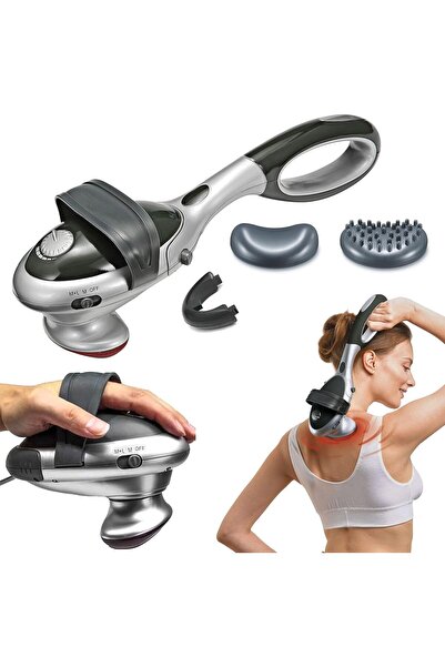 TOSHIONICS جهاز تدليك كهربائي مزدوج محمول باليد 3 في 1 لكامل الجسم لتخفيف آلا...