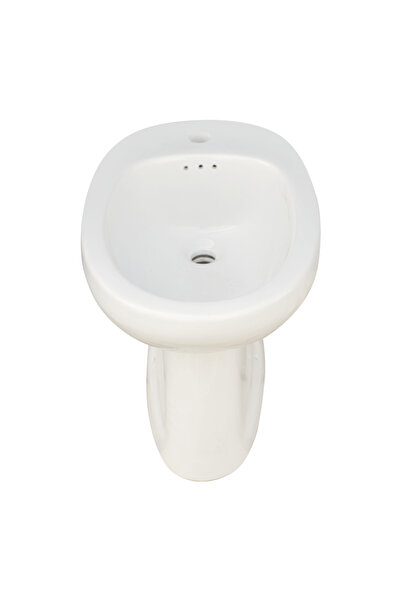 regata Bideu de podea Neo, ceramică albă, rotunjit, 570 x 375 x 390 mm