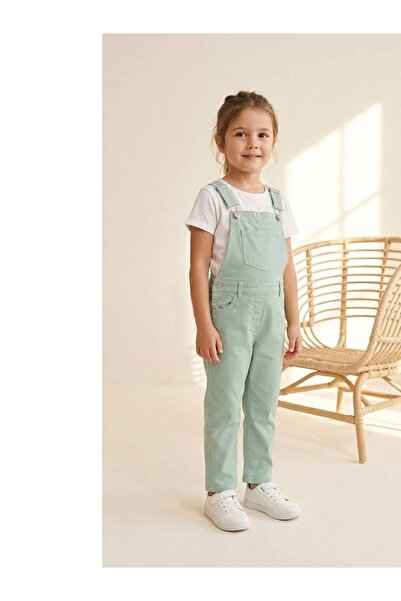 Lily and Co Lily Co Unisex Mint Green Jean Salopet Trousers