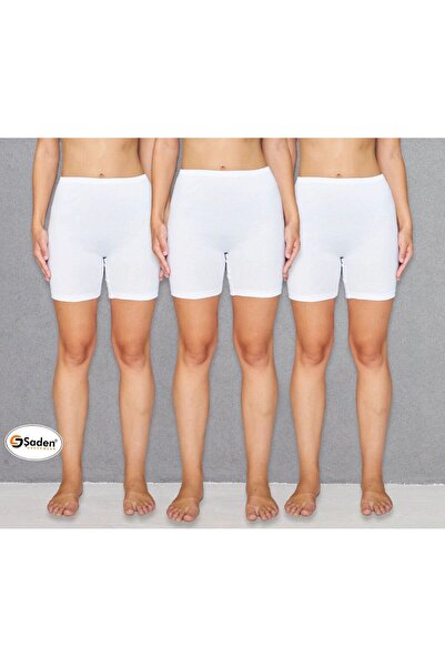 SADEN Three-pack of women's combed Cotton shorts, 95% Cotton and 5% Lycra, Sh...